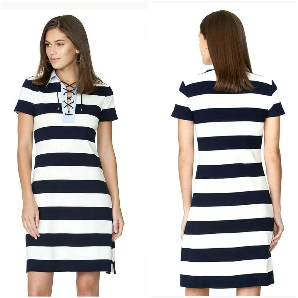 Chaps Nautical Dress Size Small